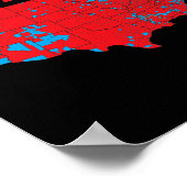 Auch Trump 312 Red Election Map 2024 Wahlplan Poster (Ecke)