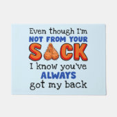 Auch wenn ich nicht aus deinem Sack bin, weiß ich, Fußmatte (Vorderseite)