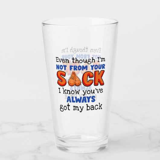 Auch wenn ich nicht aus deinem Sack bin, weiß ich, Glas (Vorderseite)