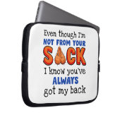 Auch wenn ich nicht aus deinem Sack bin, weiß ich, Laptopschutzhülle (Vorne Rechts)