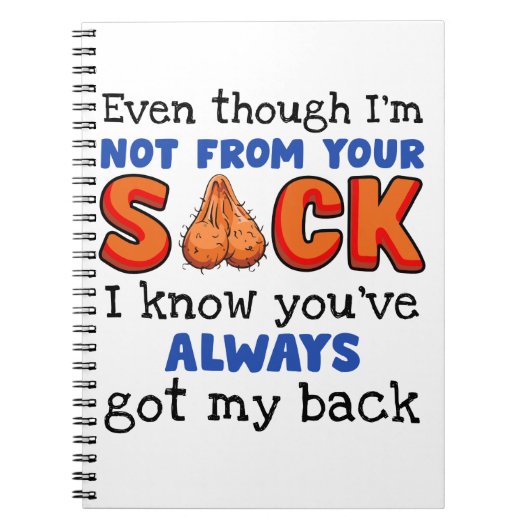 Auch wenn ich nicht aus deinem Sack bin, weiß ich, Notizblock (Vorderseite)