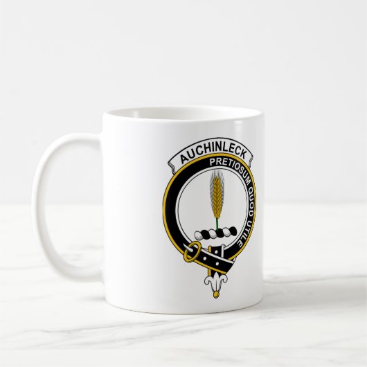 Auchinleck Tartan Kaffee Tasse - Größe 11oz (Links)