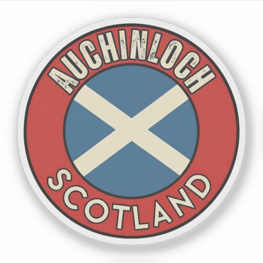 Auchinloch, Schottland Aufkleber (Vorderseite)
