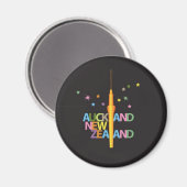 Auckland City Neuseeland Magnet (Vorderseite/Rückseite)