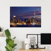 Auckland City Skyline Poster (Heimbüro)