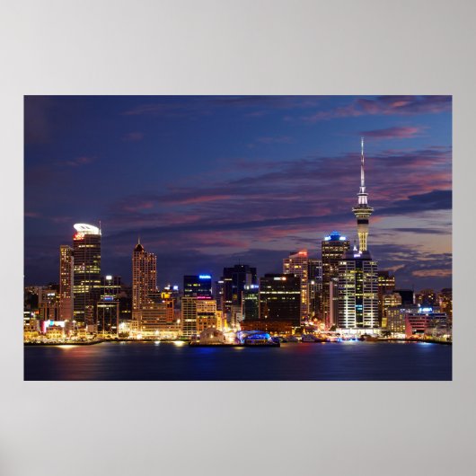 Auckland City Skyline Poster (Vorne)