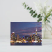 Auckland City Skyline Postkarte (Stehend Vorderseite)