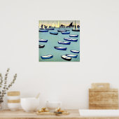 Auckland Harbor - Leinwand Art Print Poster (Küche)