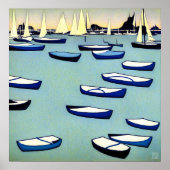 Auckland Harbor - Leinwand Art Print Poster (Vorne)