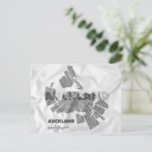 Auckland Karte Postkarte (Stehend Vorderseite)