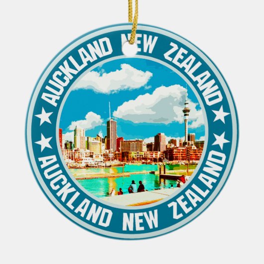 Auckland Keramik Ornament (Vorne)