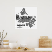 Auckland Map Poster (Küche)
