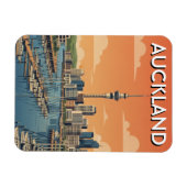 Auckland Marina New Zealand Postcard Magnet (Horizontal)