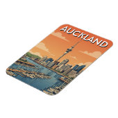 Auckland Marina New Zealand Postcard Magnet (Linke Seite)