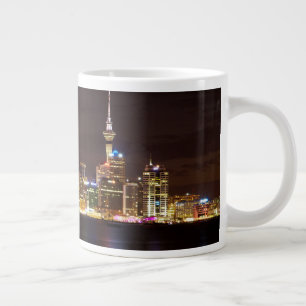 Auckland Nacht Stadtbild Jumbo-Tasse