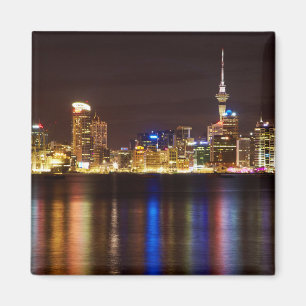 Auckland Nacht Stadtbild Magnet