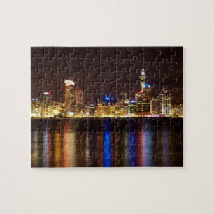 Auckland Nacht Stadtbild Puzzle