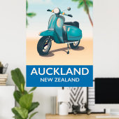 Auckland neues Zealand-Reiseplakat Poster (Heimbüro)