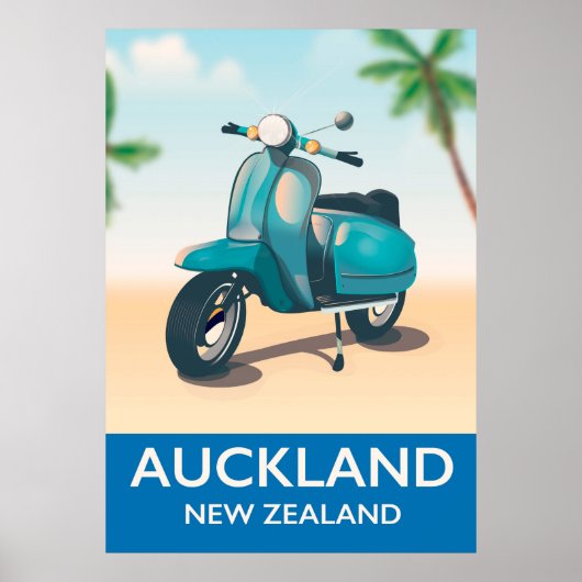 Auckland neues Zealand-Reiseplakat Poster (Vorne)
