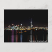 Auckland Neuseeland Night Skyline Postkarte (Vorderseite)