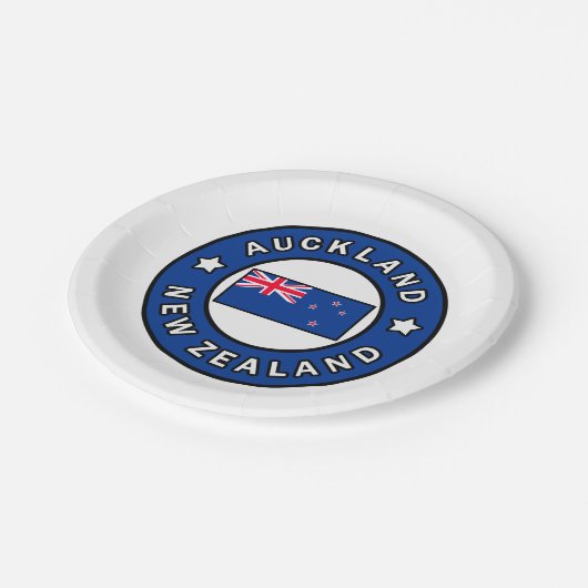 Auckland Neuseeland Pappteller (Schrägansicht)
