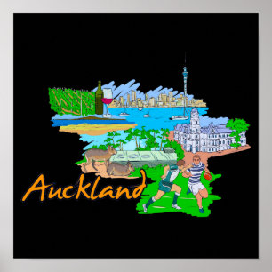 Auckland - Neuseeland Poster