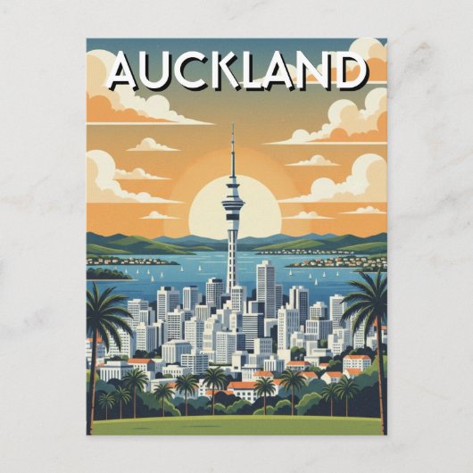 Auckland Neuseeland Postkarte (Vorderseite)