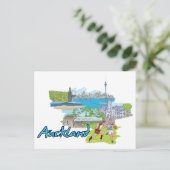 Auckland, Neuseeland Postkarte (Stehend Vorderseite)