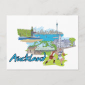 Auckland, Neuseeland Postkarte (Vorderseite)