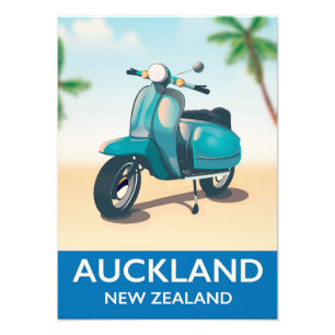 Auckland Neuseeland Reiseplakat Fotodruck