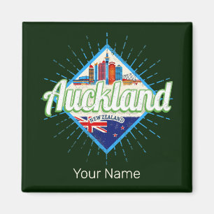 Auckland Neuseeland Retro-Silhouette vintage Magnet
