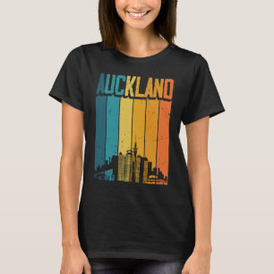 Auckland Neuseeland Retro Vintage Sonnenuntergang T-Shirt