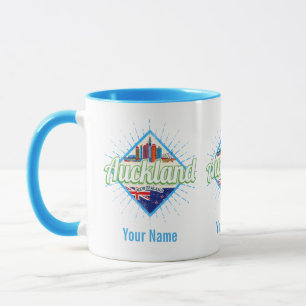 Auckland Neuseeland Retroskyline Vintag Tasse