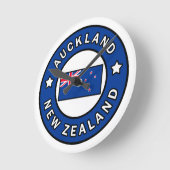 Auckland Neuseeland Runde Wanduhr (Winkel)
