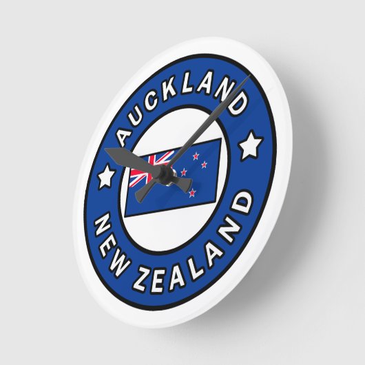 Auckland Neuseeland Runde Wanduhr (Winkel)