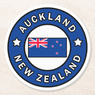 Auckland Neuseeland Runder Pappuntersetzer