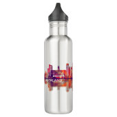 Auckland Neuseeland Skyline Edelstahlflasche (Links)