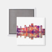 Auckland Neuseeland Skyline Magnet (Vorderseite/Rückseite)