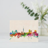 Auckland Neuseeland Skyline Postkarte (Stehend Vorderseite)