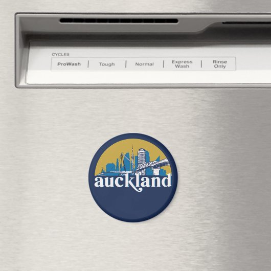 Auckland Neuseeland Vintag City Skyline Magnet (In Situ (Geschirrspüler))