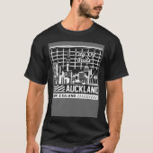 Auckland New Zealand City Skyline Map travel 1 T-Shirt (Vorderseite)