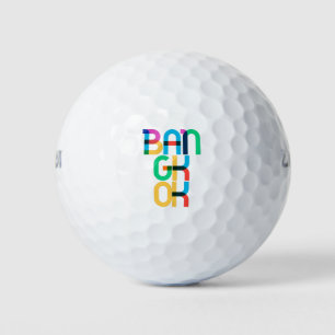 Auckland New Zealand Pop Art Letters Golfball