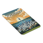 Auckland New Zealand Postcard Magnet (Rechte Seite)