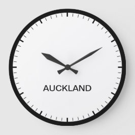 Auckland New Zealand Time Zone Newsroom Clock Große Wanduhr