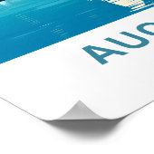 Auckland New Zealand Travel Print Poster (Ecke)