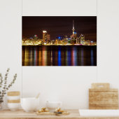 Auckland Night City Poster (Küche)