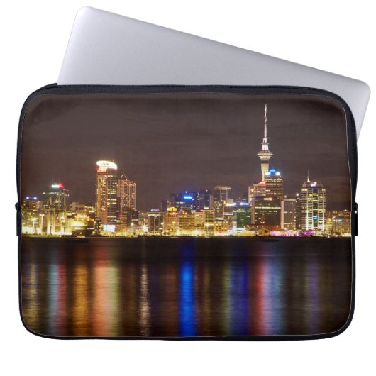 Auckland Night Cityscape Laptopschutzhülle (Vorderseite)