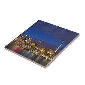 Auckland Night Skyline Fliese (Seite)