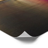 Auckland Night Skyline Poster (Ecke)
