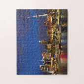 Auckland Night Skyline Puzzle (Vertikal)